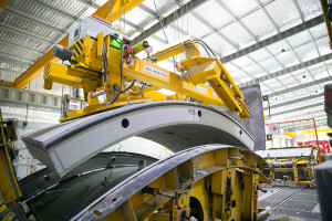 Tunnel lining segment production in full swing